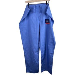 Cherokee Workwear Scrub Pants Unisex Fit Size XL Blue Ciew Drawstring NWT